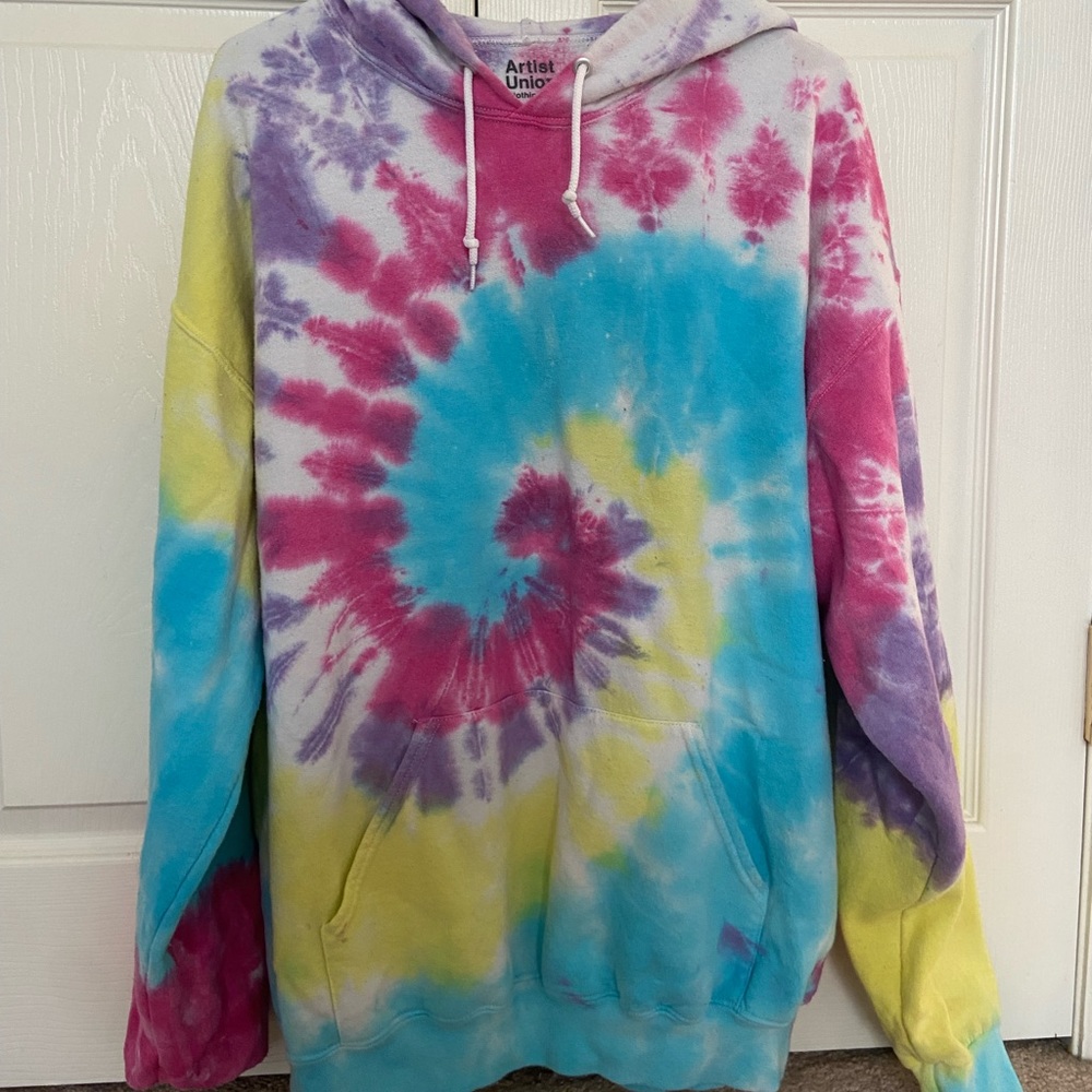 tie dye oversized hoodie